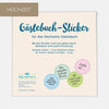 Set Gästebuch-Sticker | Hochzeit | 180 Stück